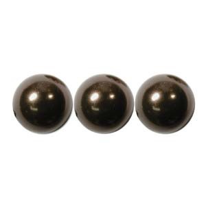 Swarovski Elements Perlen Crystal Pearls 10mm Deep Brown Pearls 50 Stück